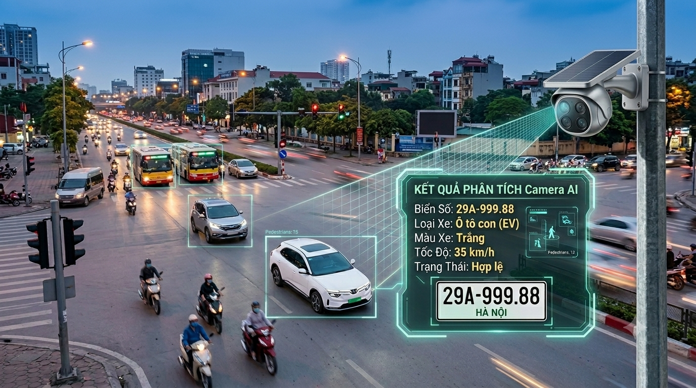 Camera AI Đường Phố Quản Lý Kỷ Nguyên Số
